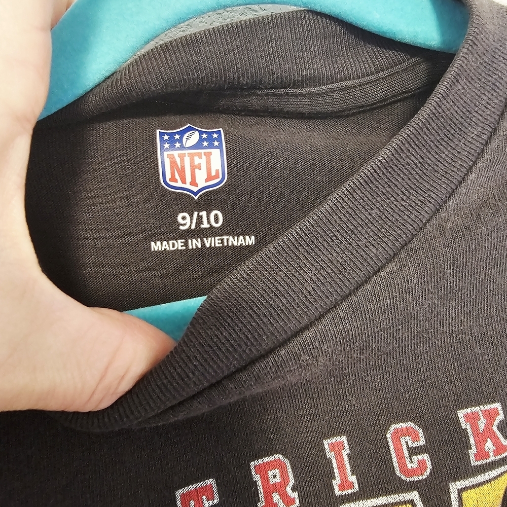 NFL Kids Black Kansas City Chiefs Patrick Mahomes T-Shirt Size 9/10 - Picture 2 of 4